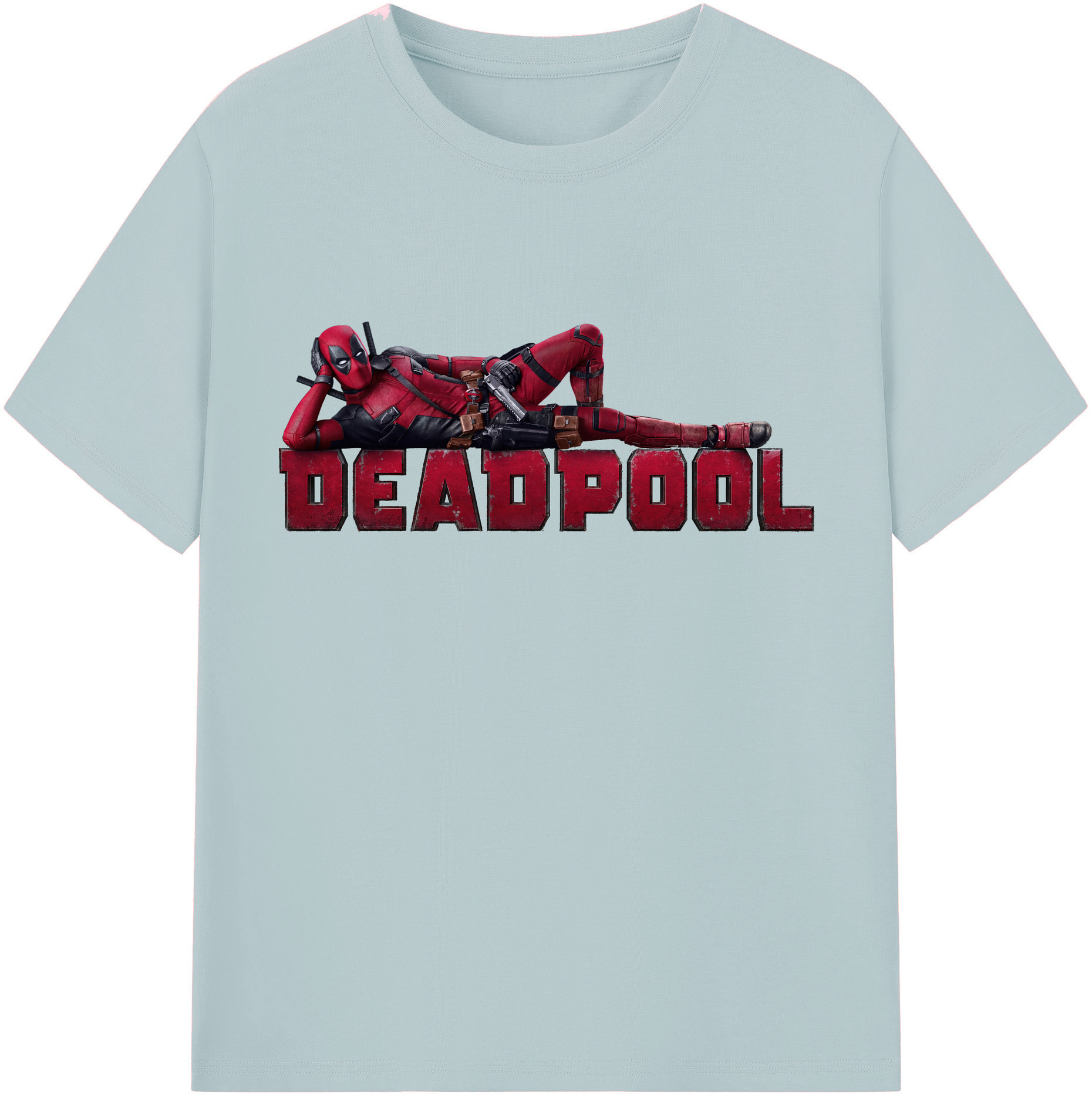 （画像用） Deadpool デッドプール 綿100％半袖Tシャツ（フロントプリント）